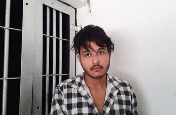 Police arrested a youth for looting donations from a temple in Dharmanagar Police arrested a youth for looting donations from a temple in Dharmanagar